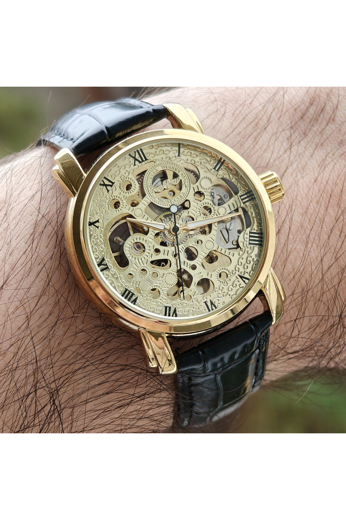 Чоловічий годинник  Winner BestSeller Leather Deluxe, 2 ремінці