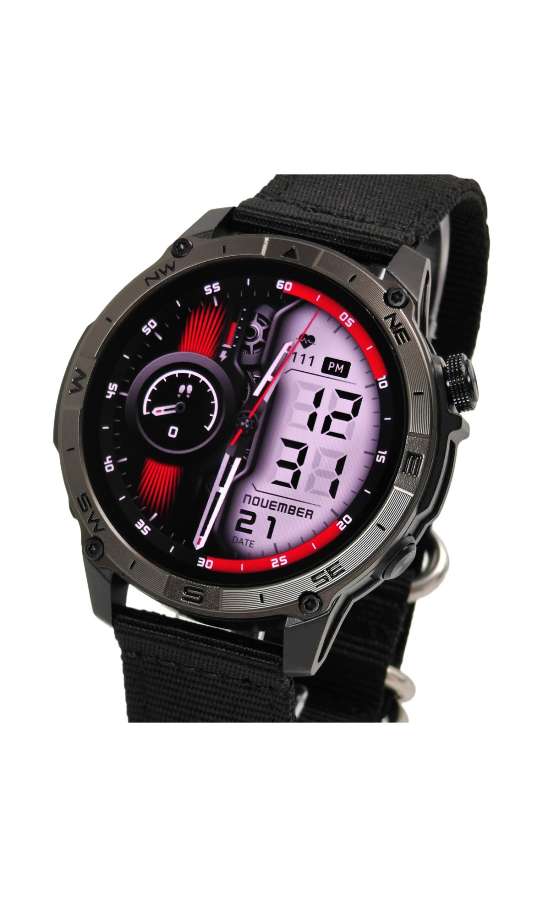 Смарт годинник  North Edge GPS Titan Black Spider, 2 ремінці