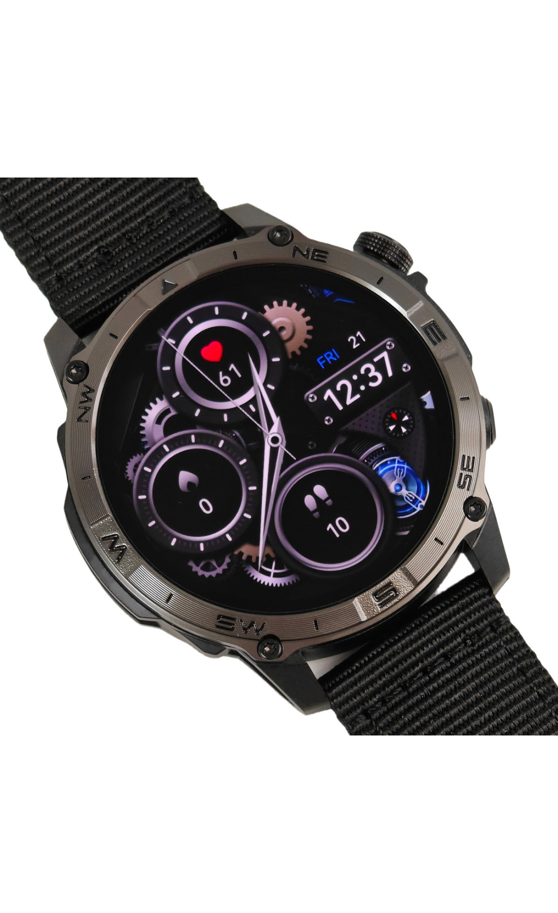 Смарт годинник  North Edge GPS Titan Black Spider, 2 ремінці