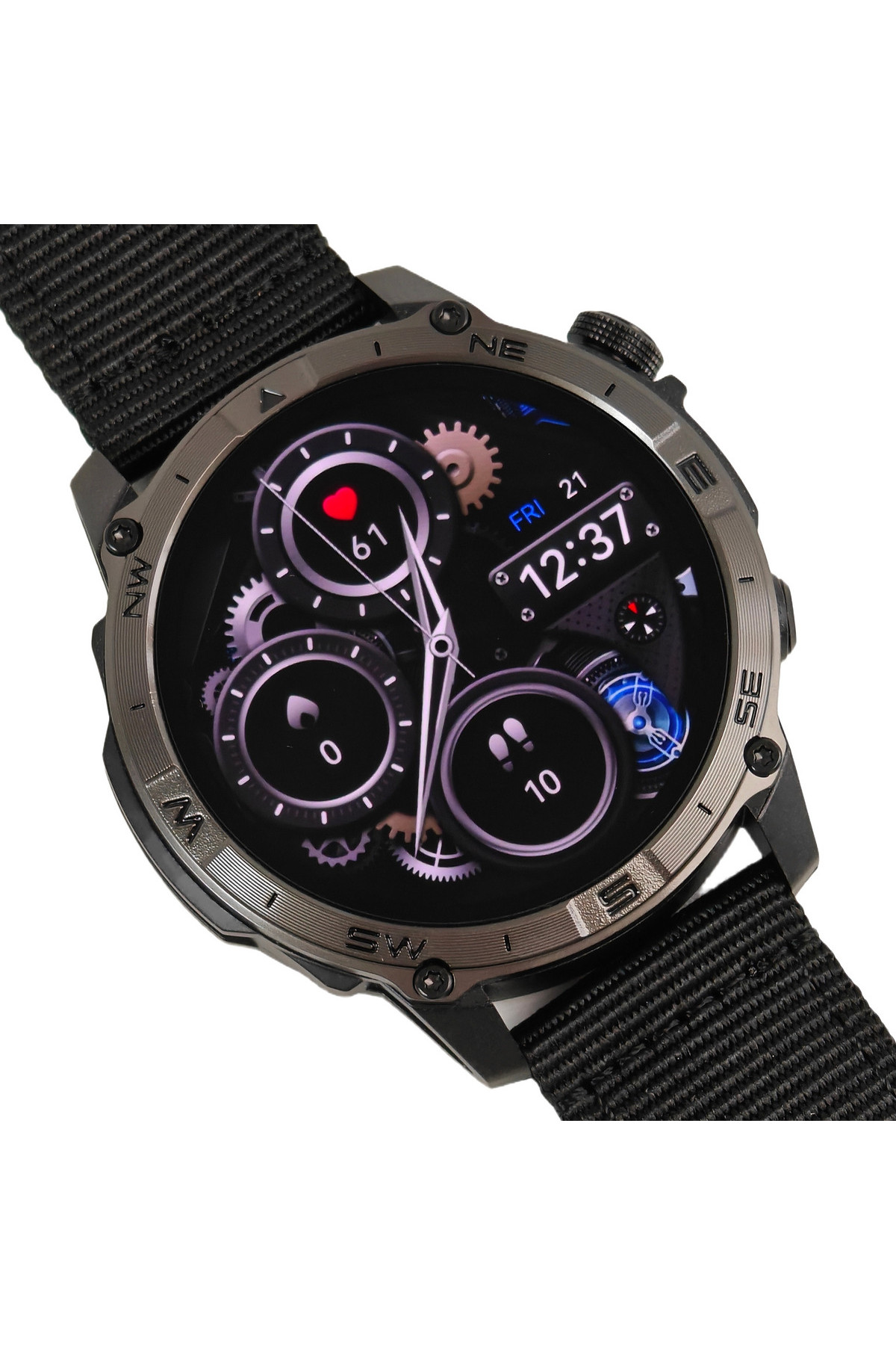 Смарт годинник  North Edge GPS Titan Black Spider, 2 ремінці
