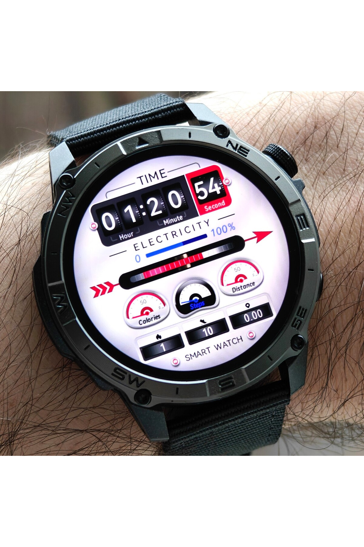 Смарт годинник  North Edge GPS Titan Black Spider, 2 ремінці