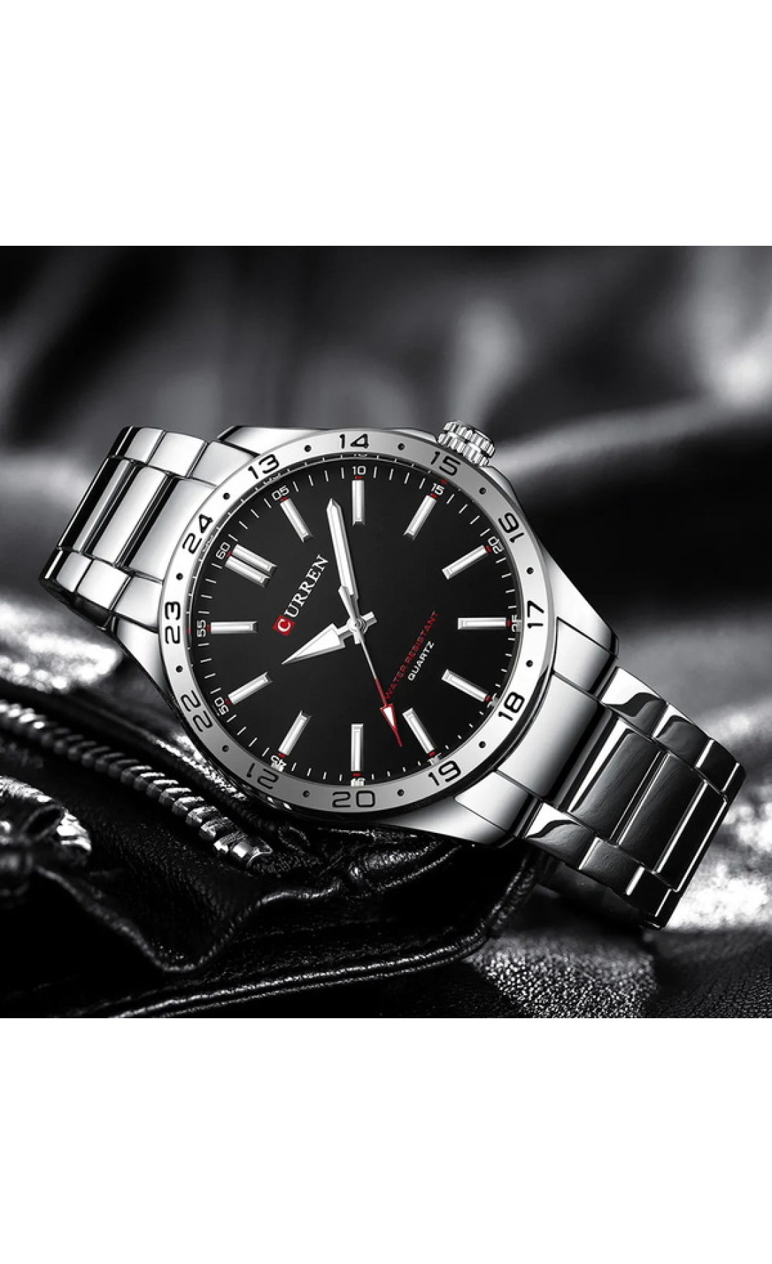 Чоловічий годинник  Curren Hector Elastic Black, 2 ремінці