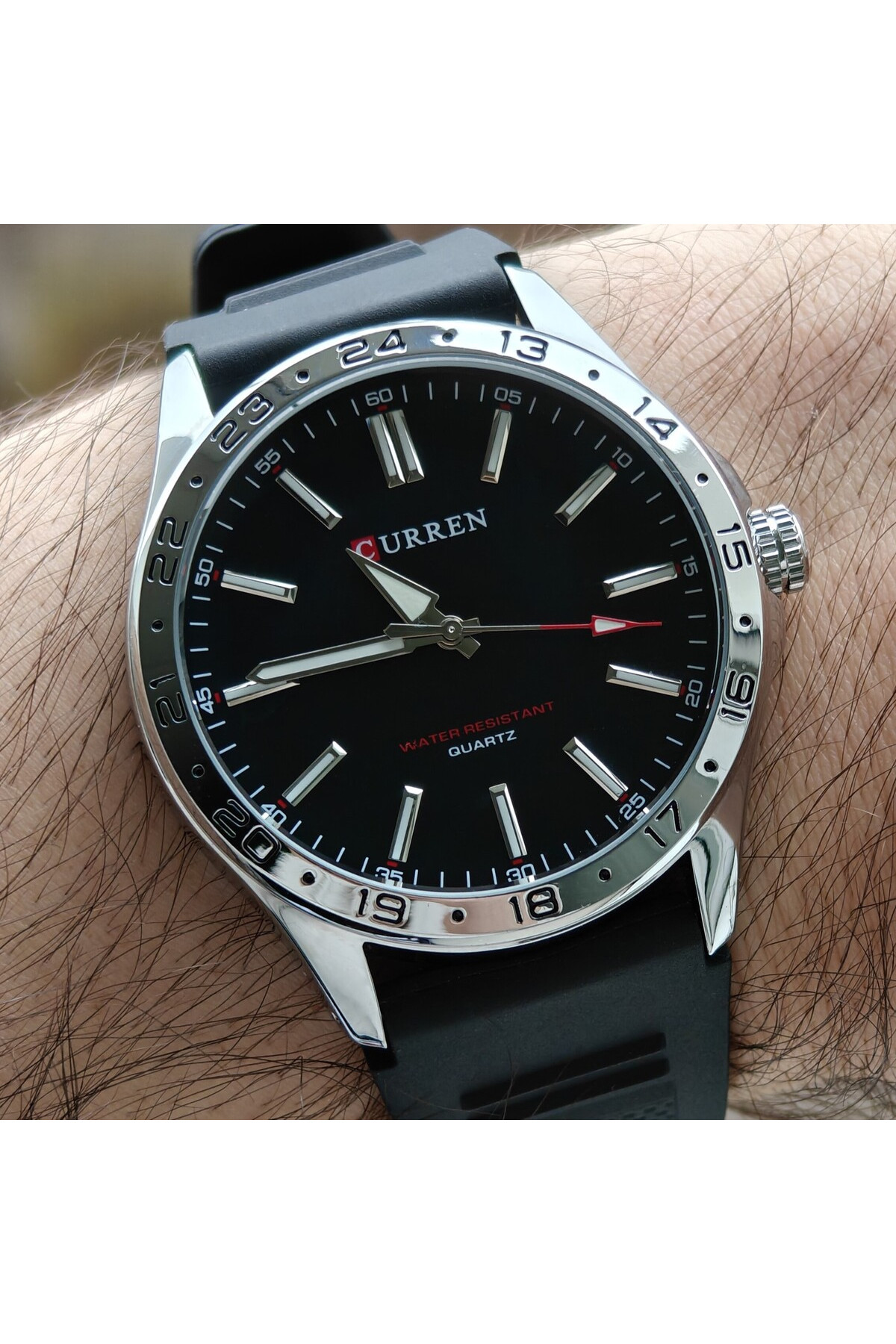 Чоловічий годинник  Curren Hector Elastic Black, 2 ремінці