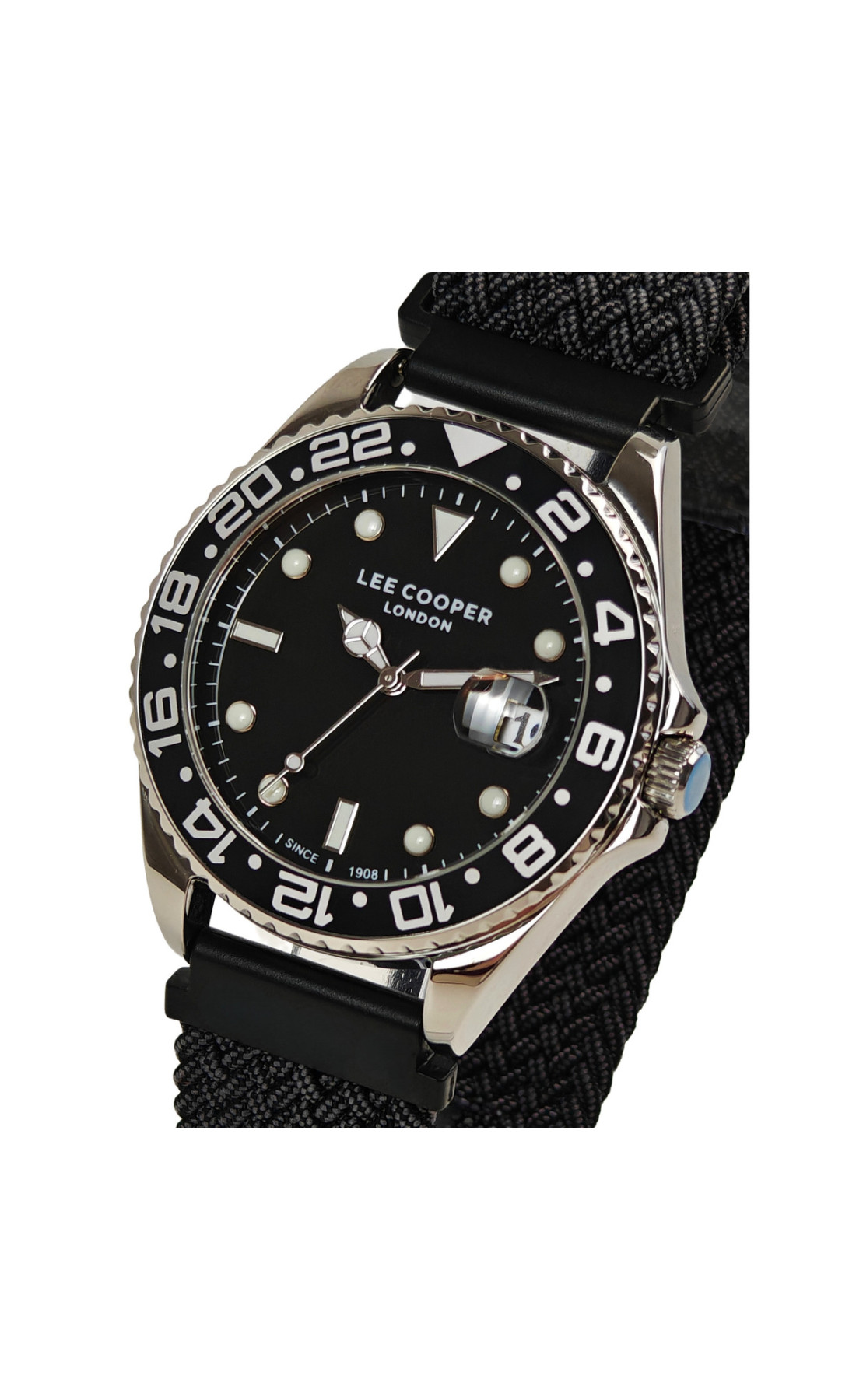 Чоловічий годинник  Lee Cooper Daytona Vibe Black, 2 ремінці