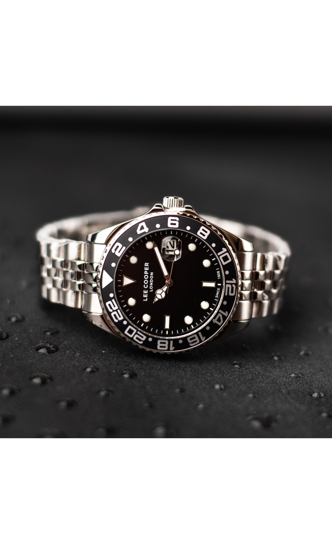 Чоловічий годинник  Lee Cooper Daytona Vibe Black, 2 ремінці