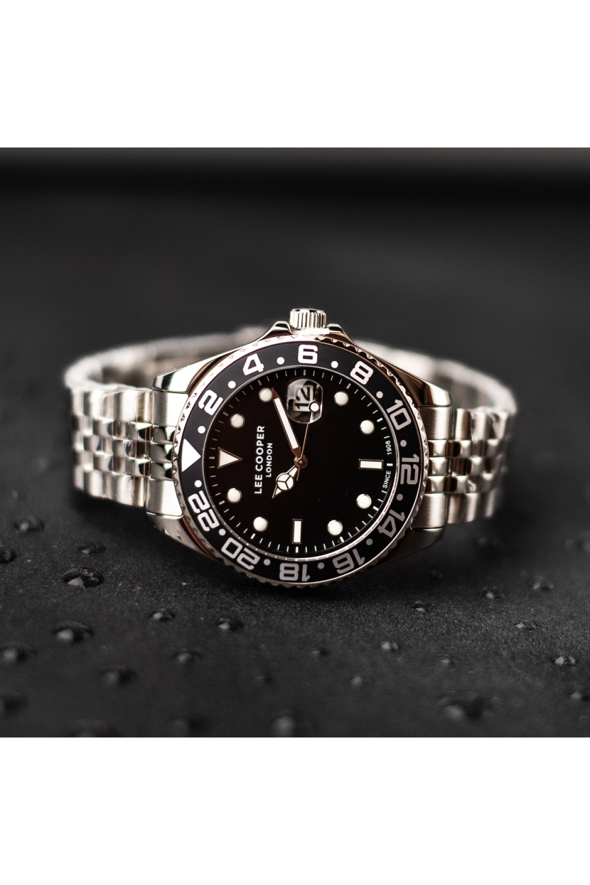 Чоловічий годинник  Lee Cooper Daytona Vibe Black, 2 ремінці