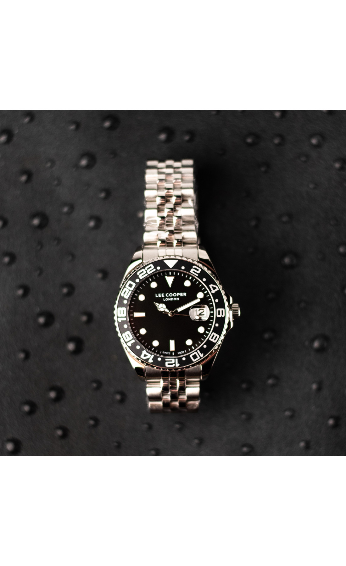 Чоловічий годинник  Lee Cooper Daytona Vibe Black, 2 ремінці