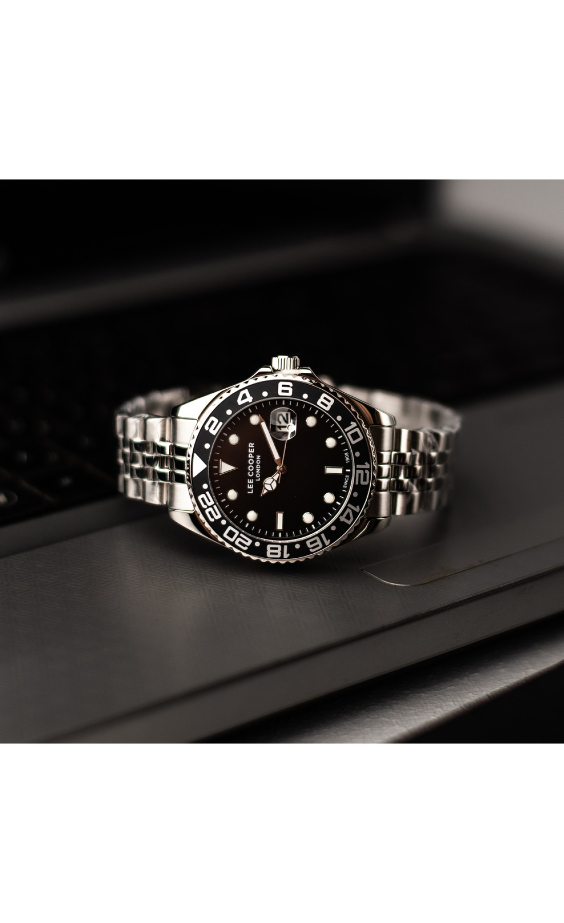 Чоловічий годинник  Lee Cooper Daytona Vibe Black, 2 ремінці