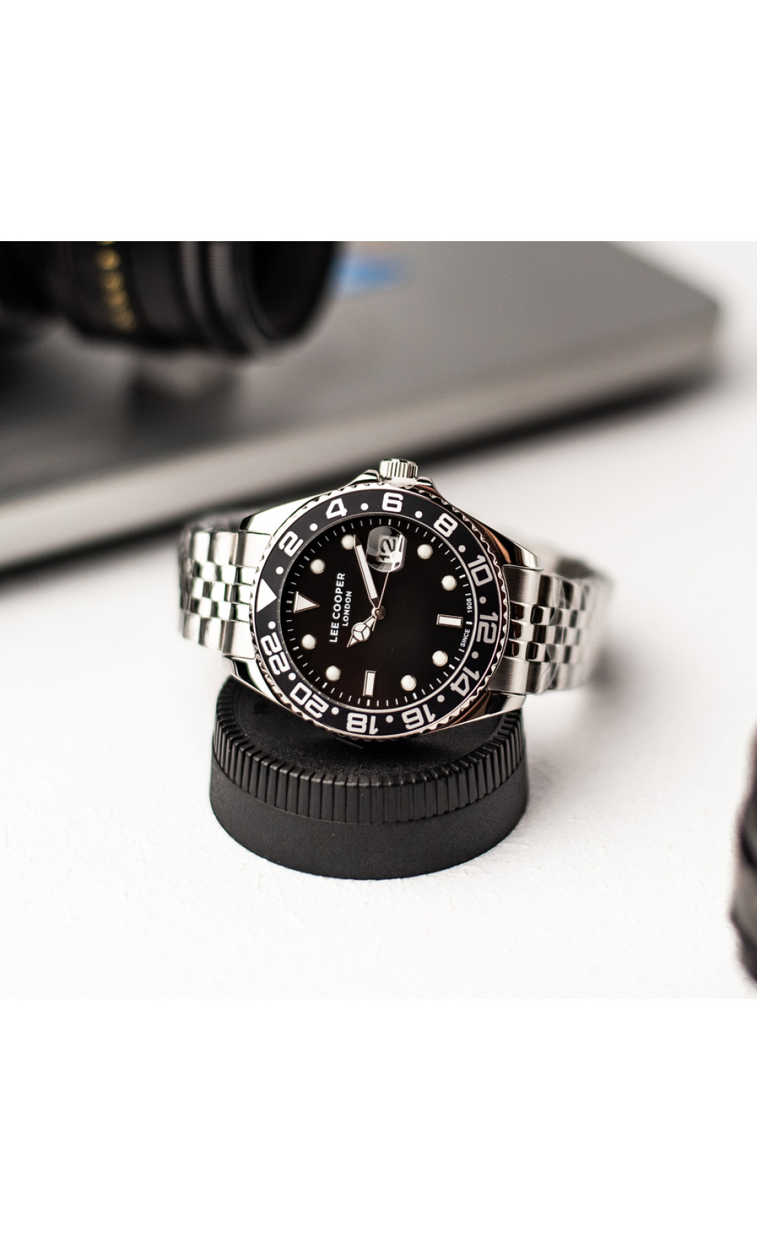 Чоловічий годинник  Lee Cooper Daytona Vibe Black, 2 ремінці