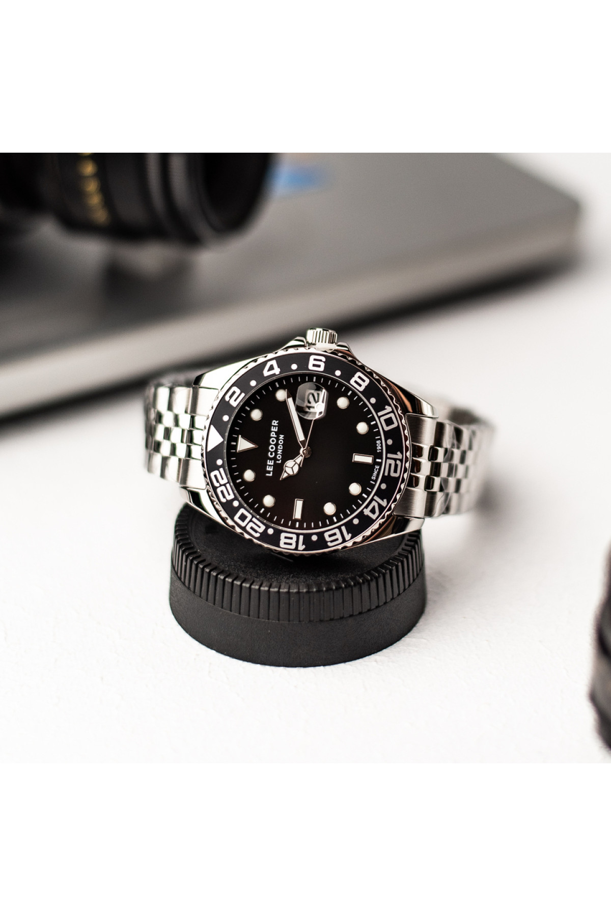 Чоловічий годинник  Lee Cooper Daytona Vibe Black, 2 ремінці