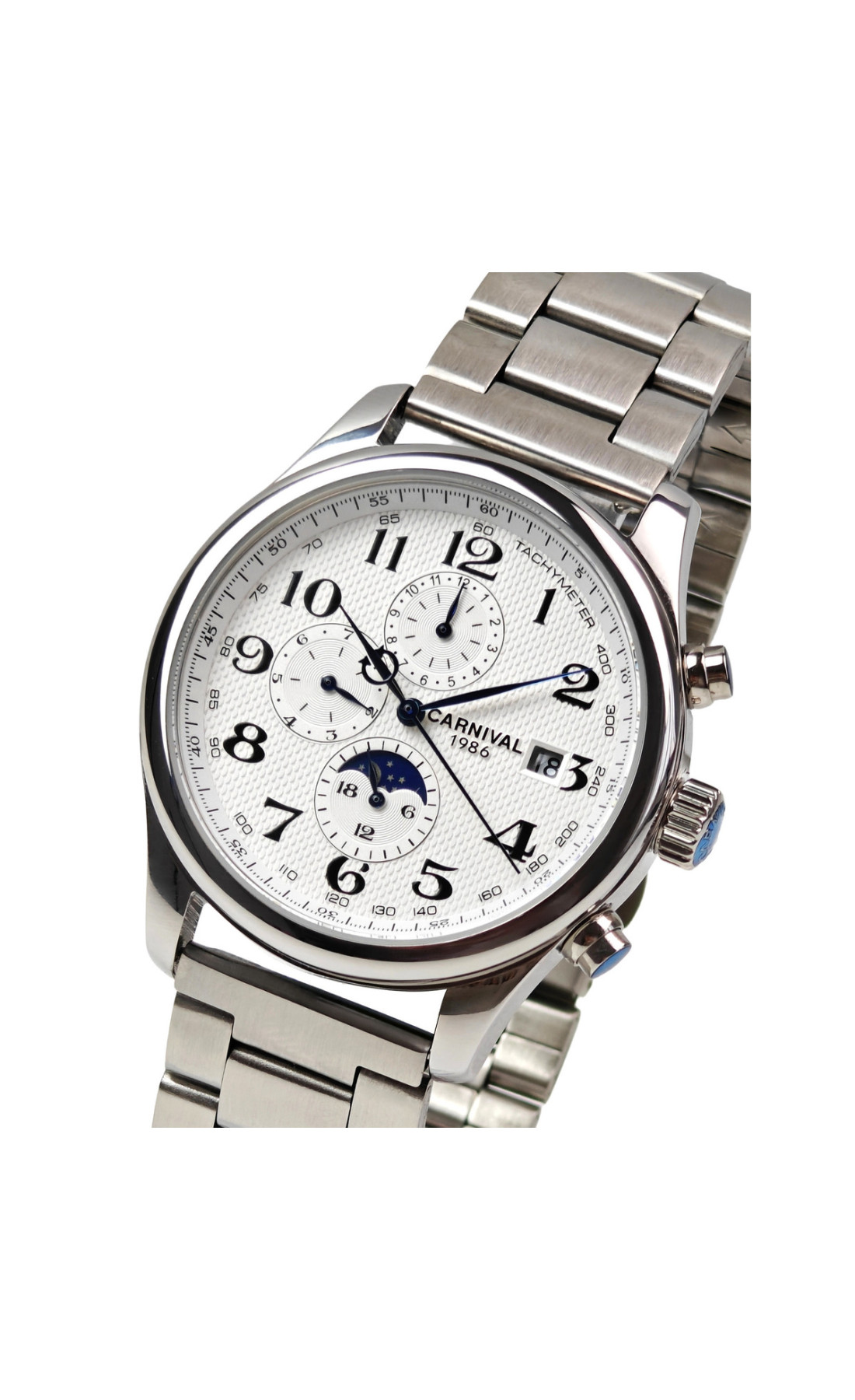 Чоловічий годинник  Carnival Masters Silver Metal, 2 ремінці