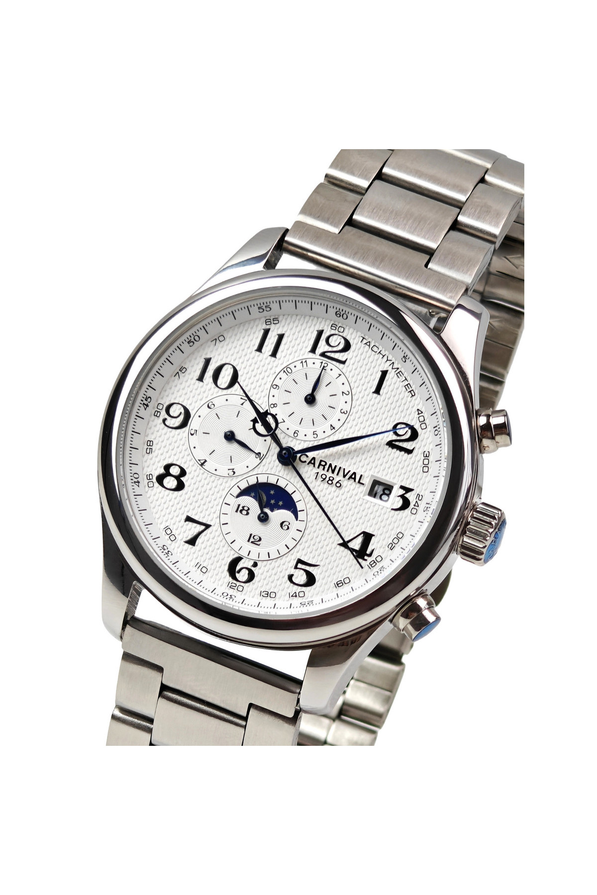 Чоловічий годинник  Carnival Masters Silver Metal, 2 ремінці