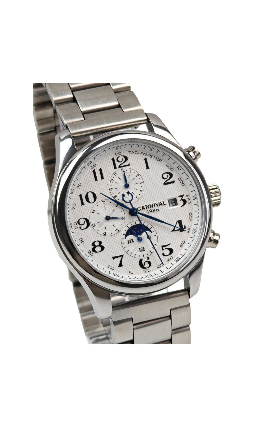 Чоловічий годинник  Carnival Masters Silver Metal, 2 ремінці