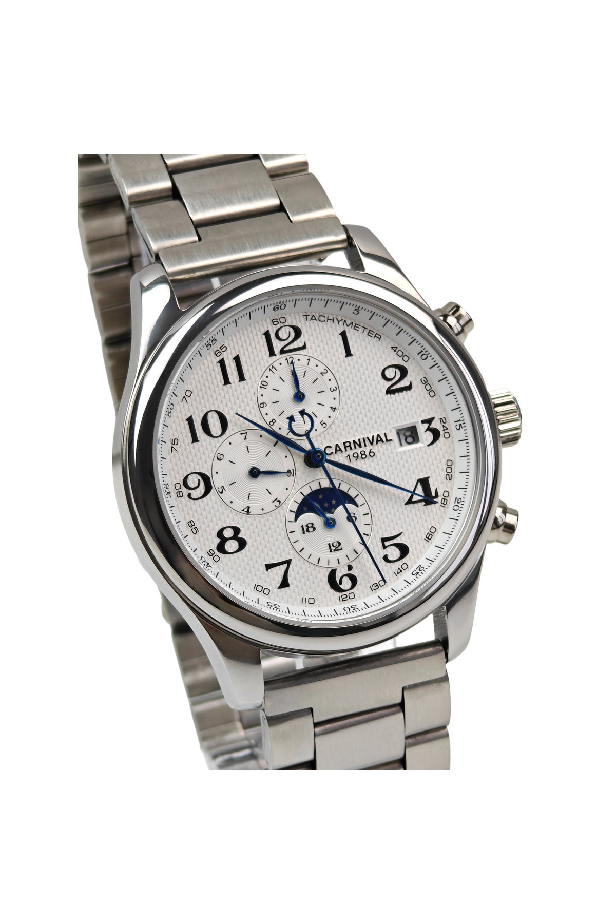 Чоловічий годинник  Carnival Masters Silver Metal, 2 ремінці