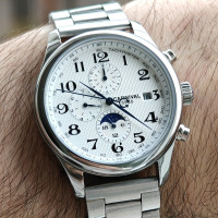 Чоловічий годинник  Carnival Masters Silver Metal, 2 ремінці