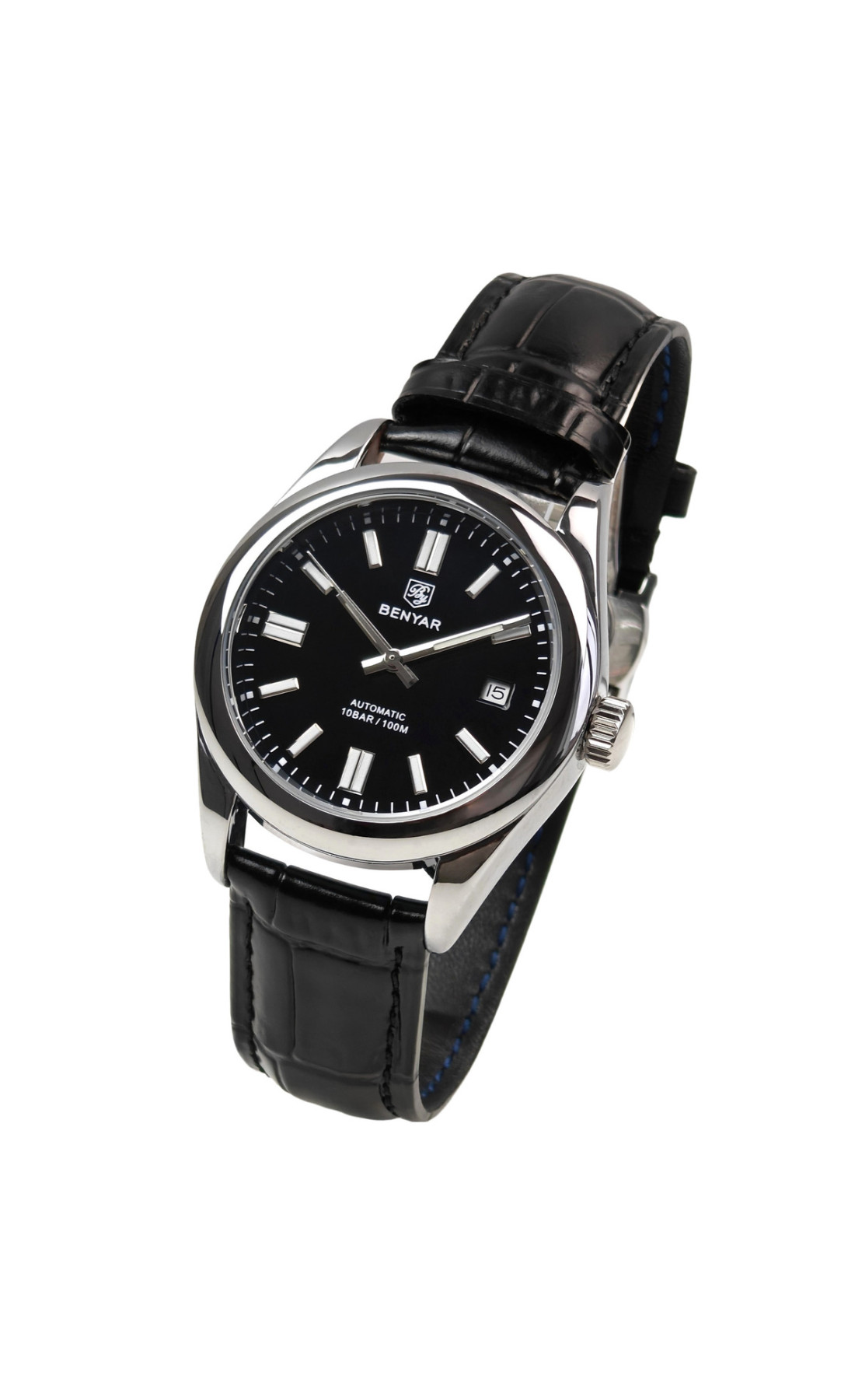 Чоловічий годинник  Benyar Automatic Leather Deluxe, 2 ремінці