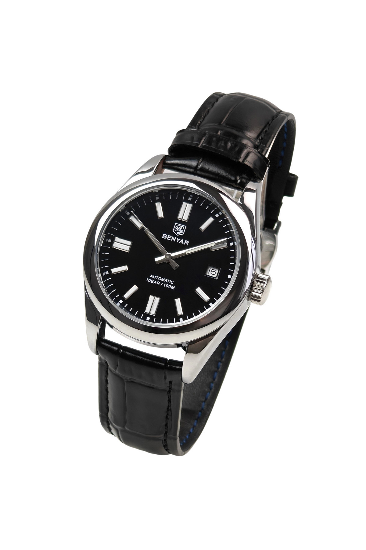 Чоловічий годинник  Benyar Automatic Leather Deluxe, 2 ремінці