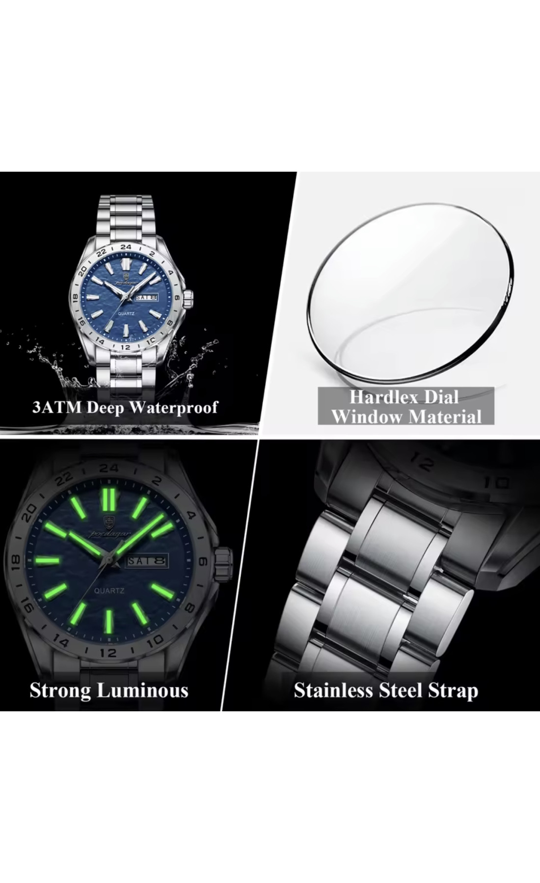 Чоловічий годинник  Poedagar Extra