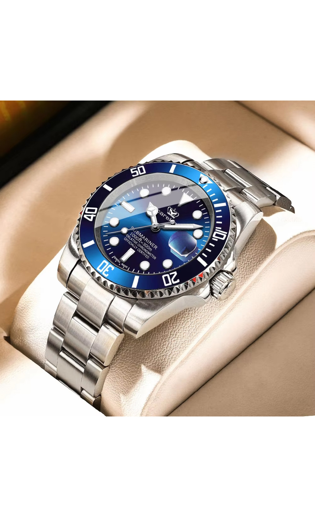 Чоловічий годинник  Hemsut Zurich Carekiso Nylon Blue, 2 ремінці