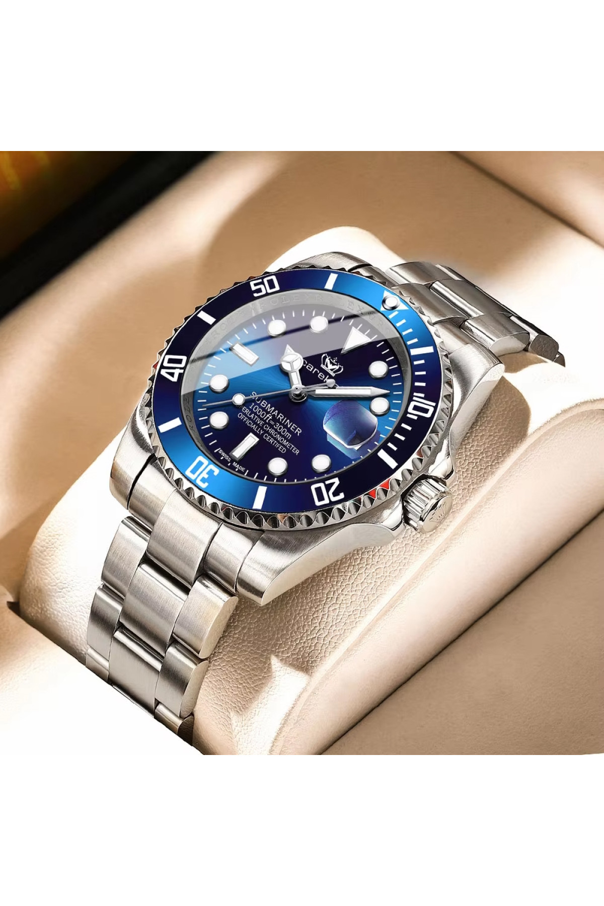 Чоловічий годинник  Hemsut Zurich Carekiso Nylon Blue, 2 ремінці