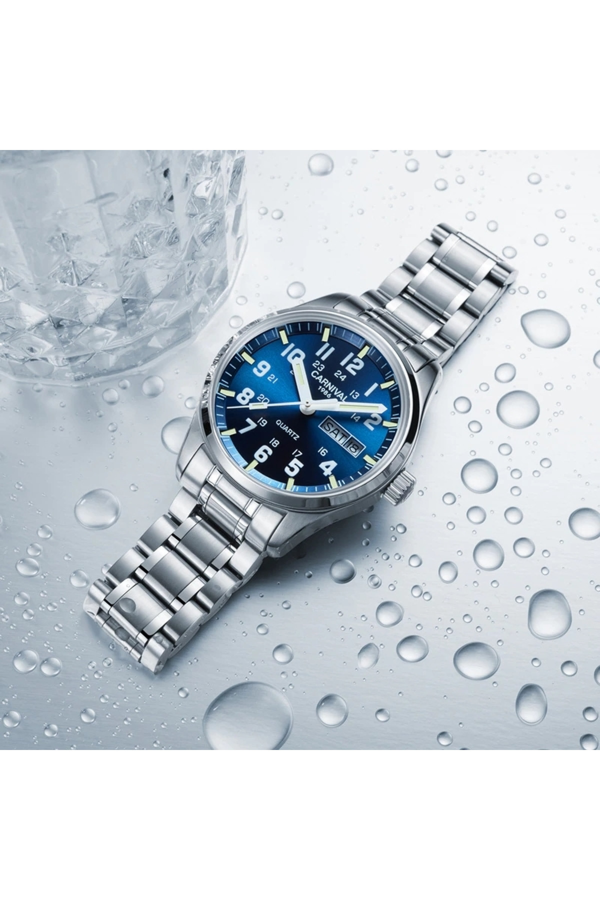 Чоловічий годинник  Carnival Millenium Indigo Blue, 2 ремінці