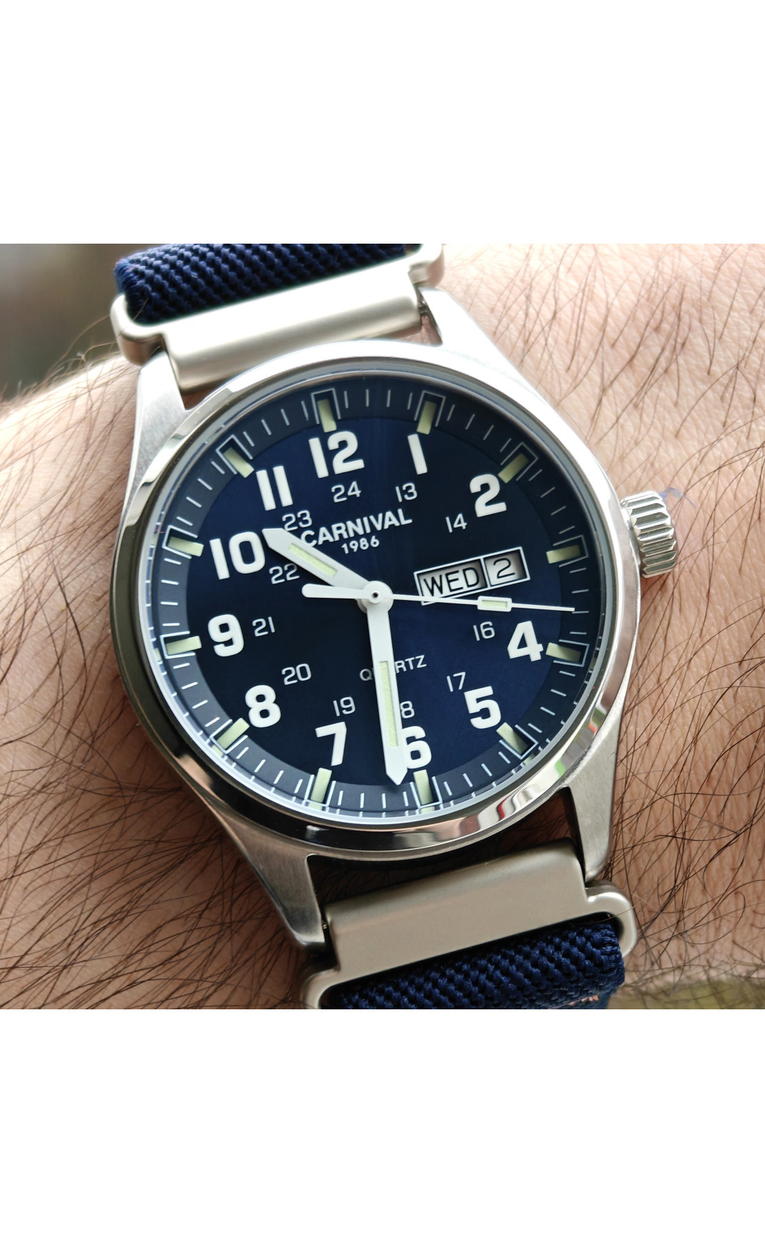 Чоловічий годинник  Carnival Millenium Indigo Blue, 2 ремінці