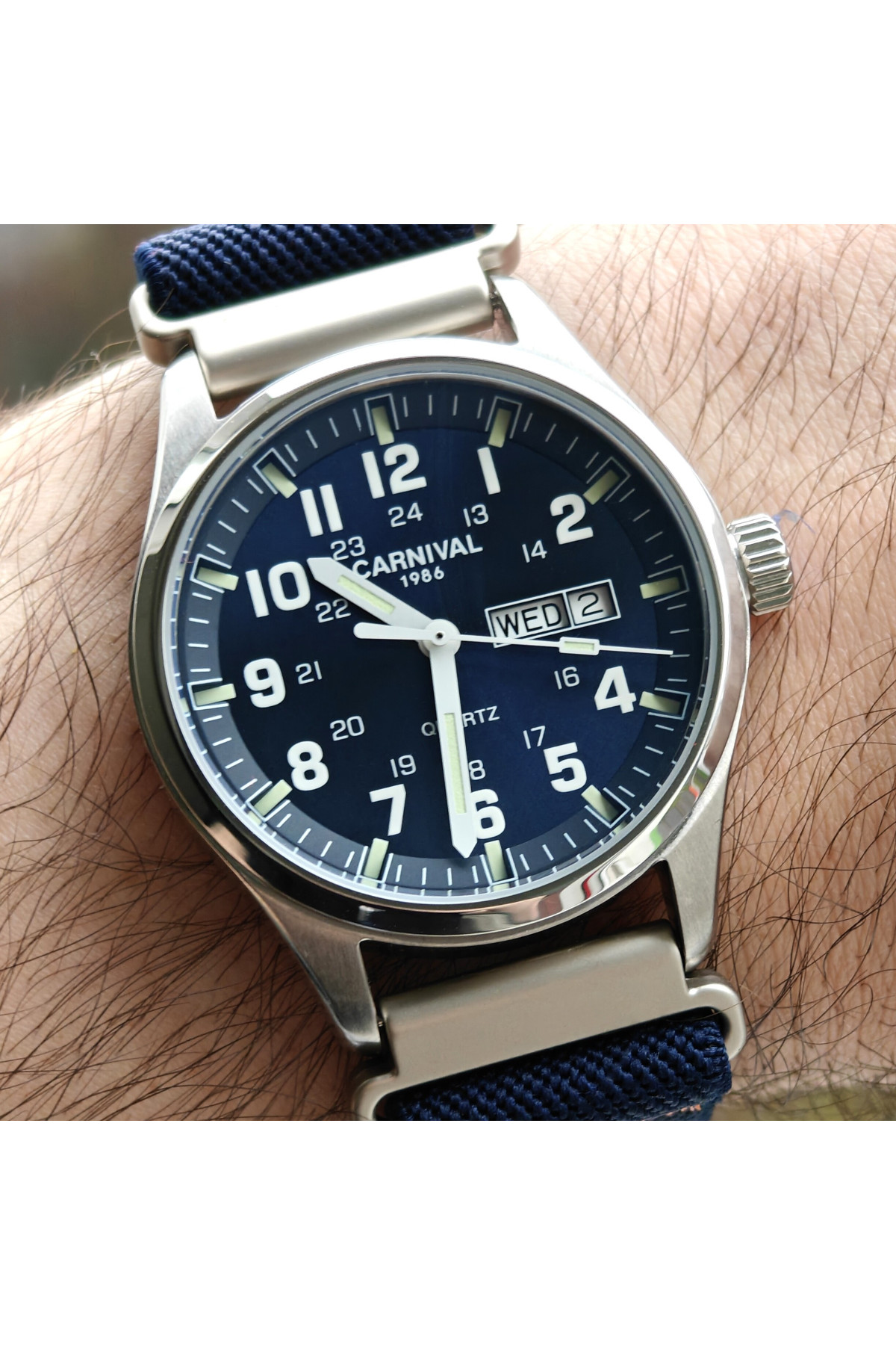 Чоловічий годинник  Carnival Millenium Indigo Blue, 2 ремінці