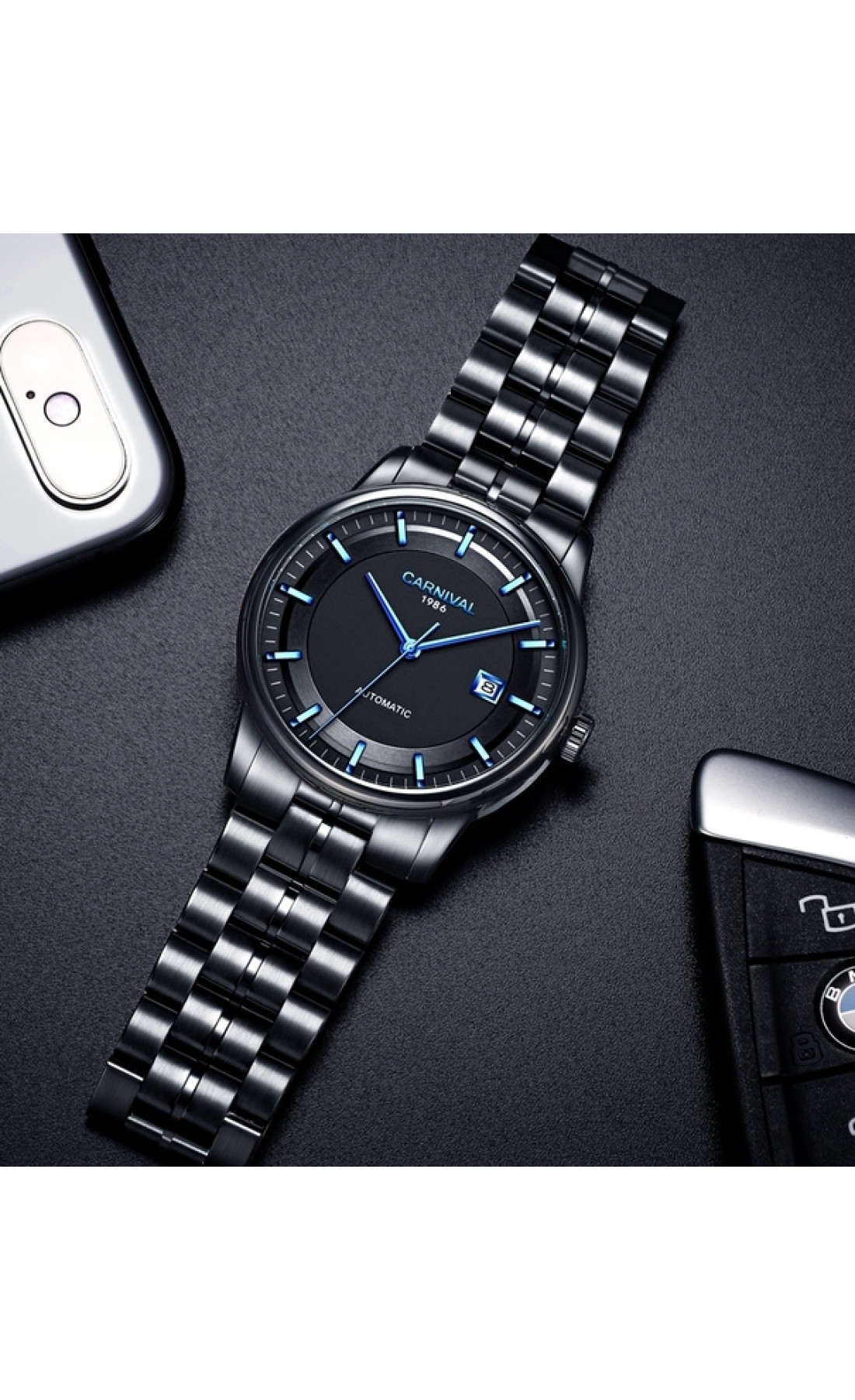 Чоловічий годинник  Carnival Special Smoky Magnetic, 2 ремінці