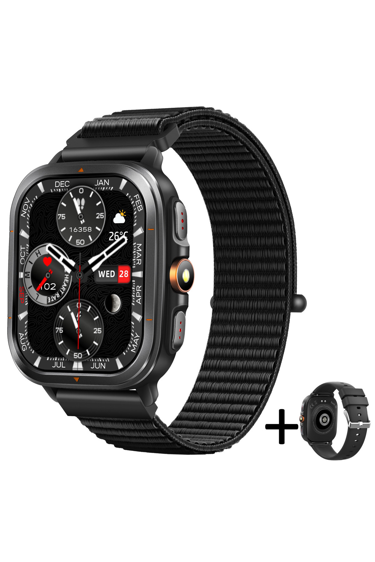 Смарт годинник  Smart Bavaro Nano Nylon, 2 ремінці