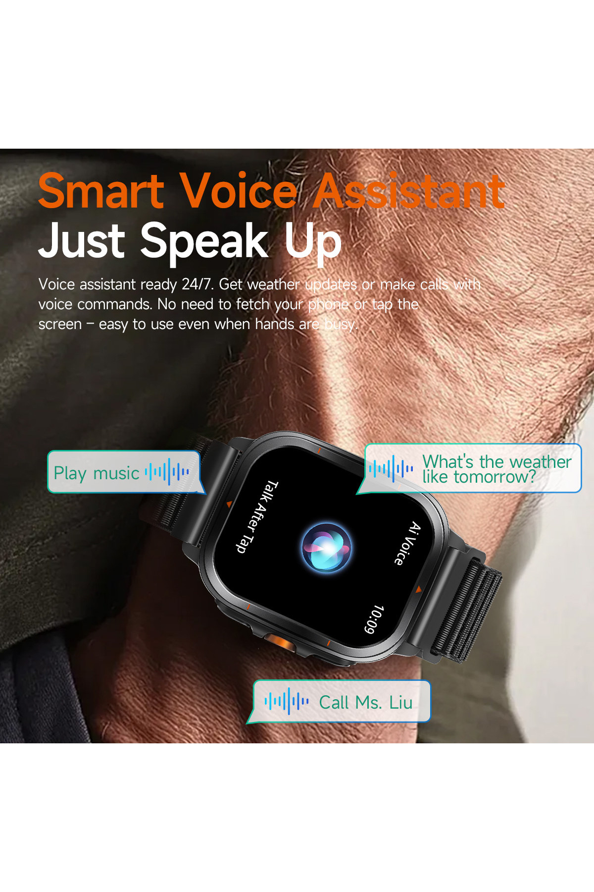 Смарт годинник  Smart Bavaro Nano Nylon, 2 ремінці