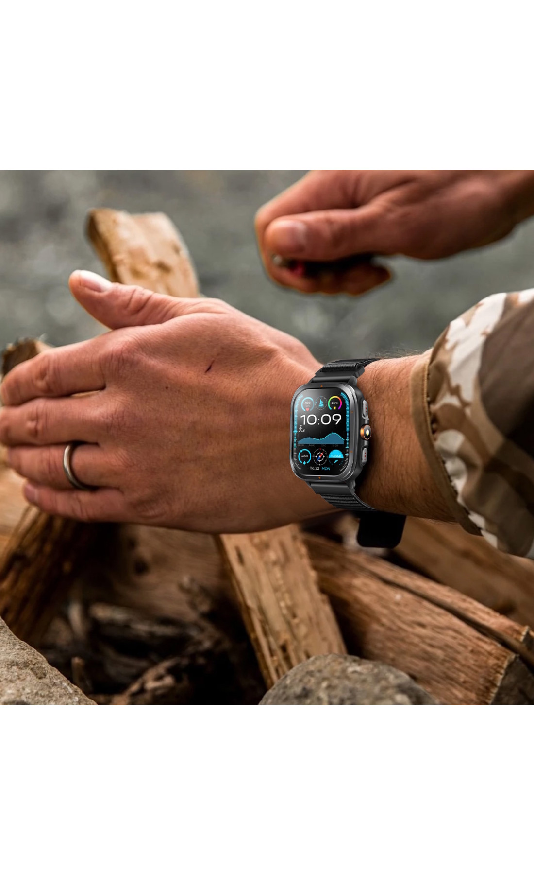 Смарт годинник  Smart Bavaro Nano Nylon, 2 ремінці