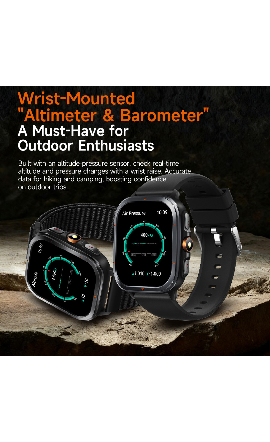 Смарт годинник  Smart Bavaro Nano Nylon, 2 ремінці