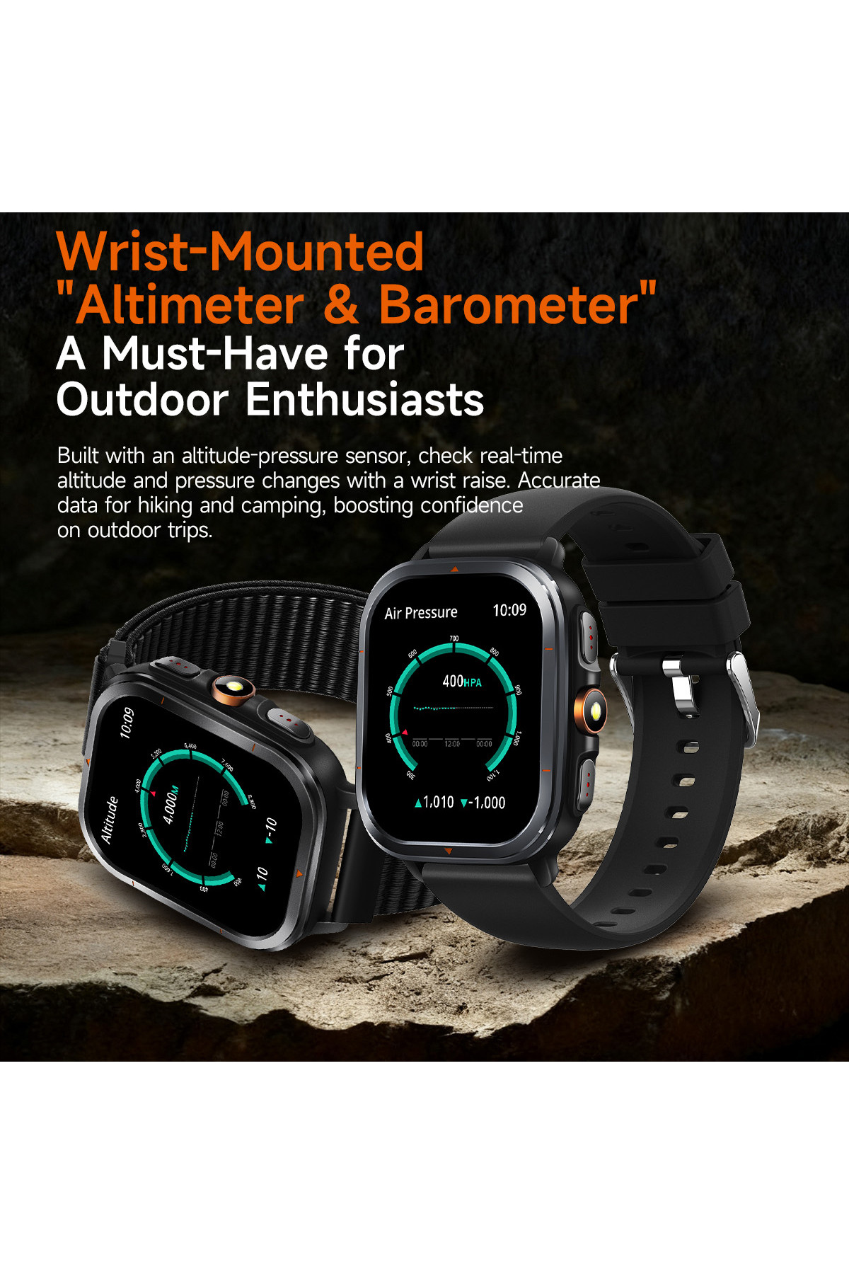 Смарт годинник  Smart Bavaro Nano Nylon, 2 ремінці