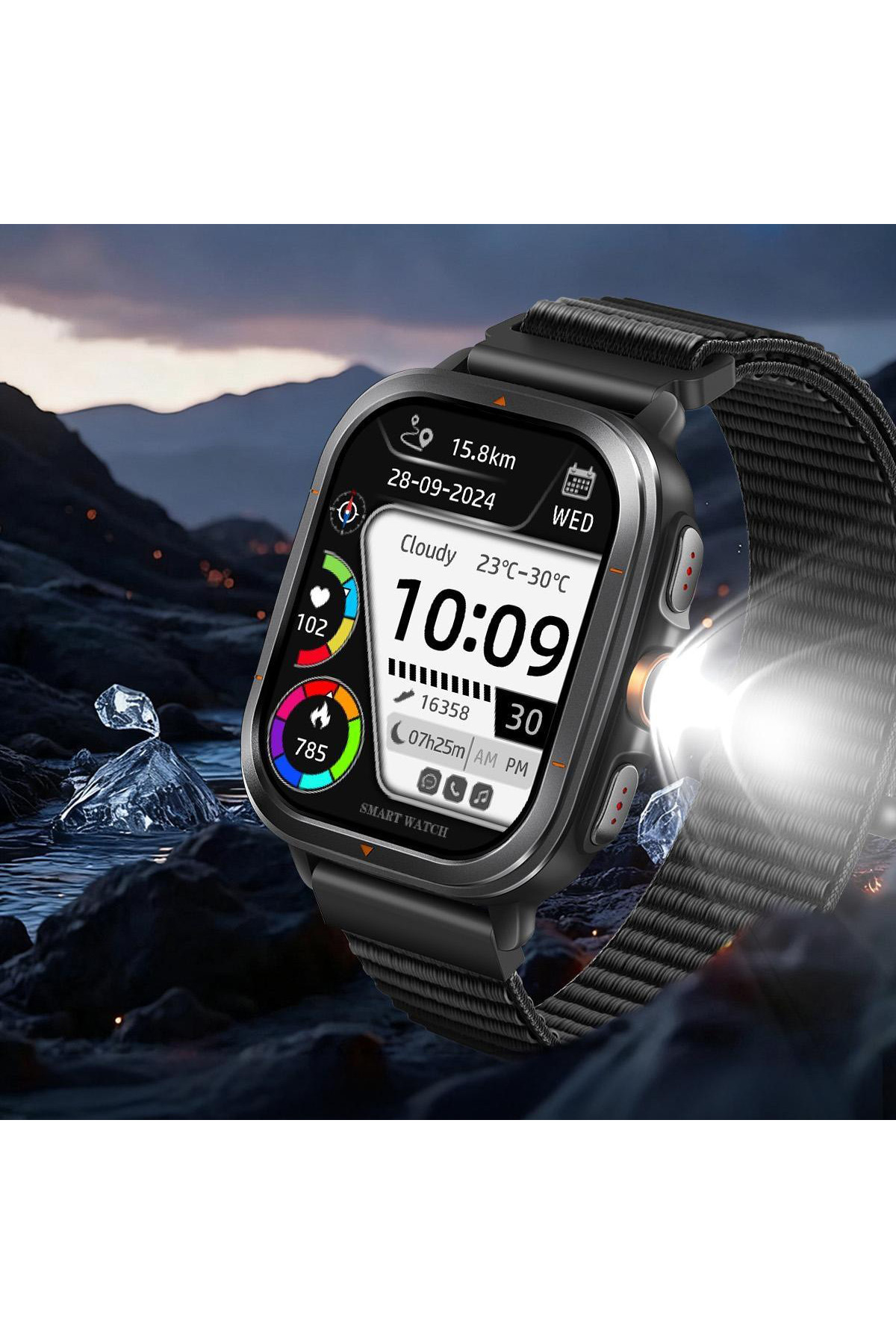 Смарт годинник  Smart Bavaro Nano Nylon, 2 ремінці