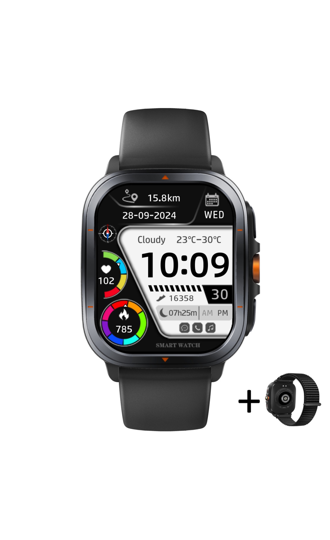 Смарт годинник  Smart Bavaro Nano Rubber, 2 ремінці