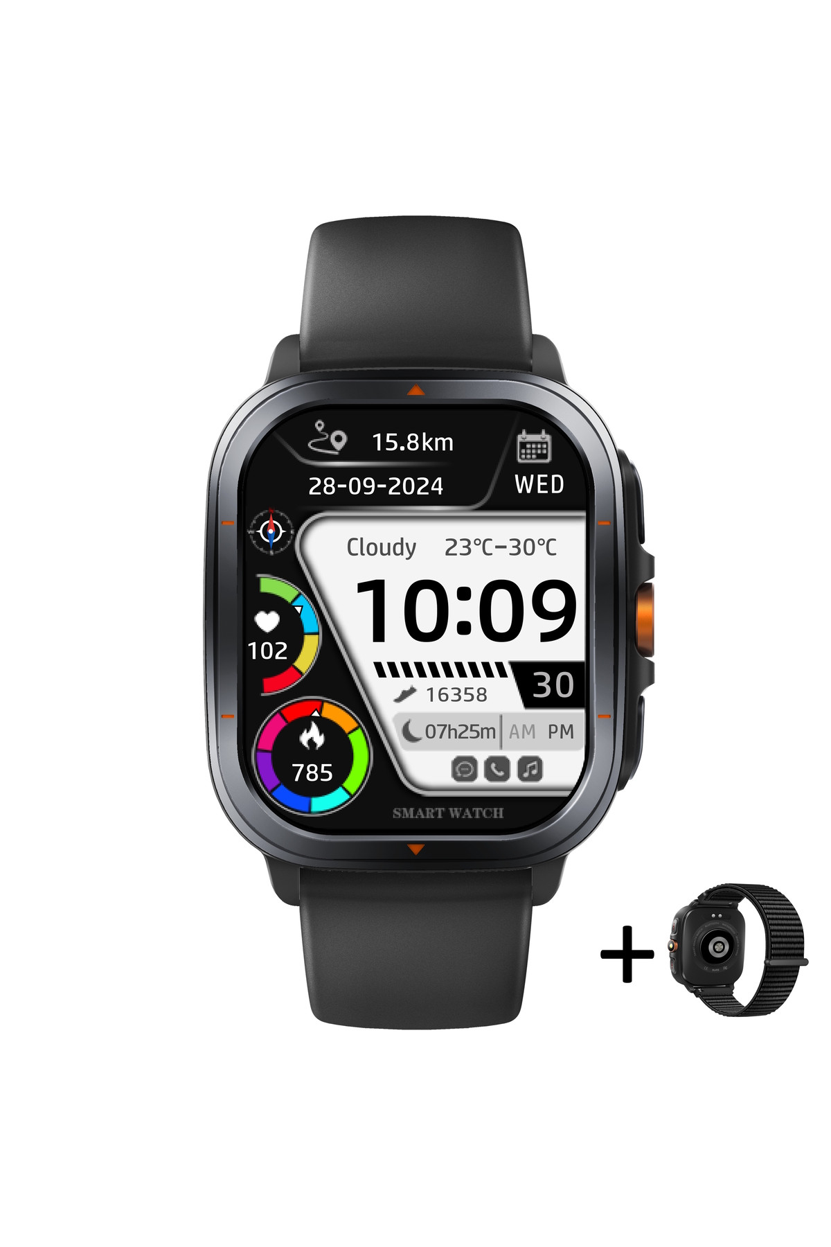 Смарт годинник  Smart Bavaro Nano Rubber, 2 ремінці