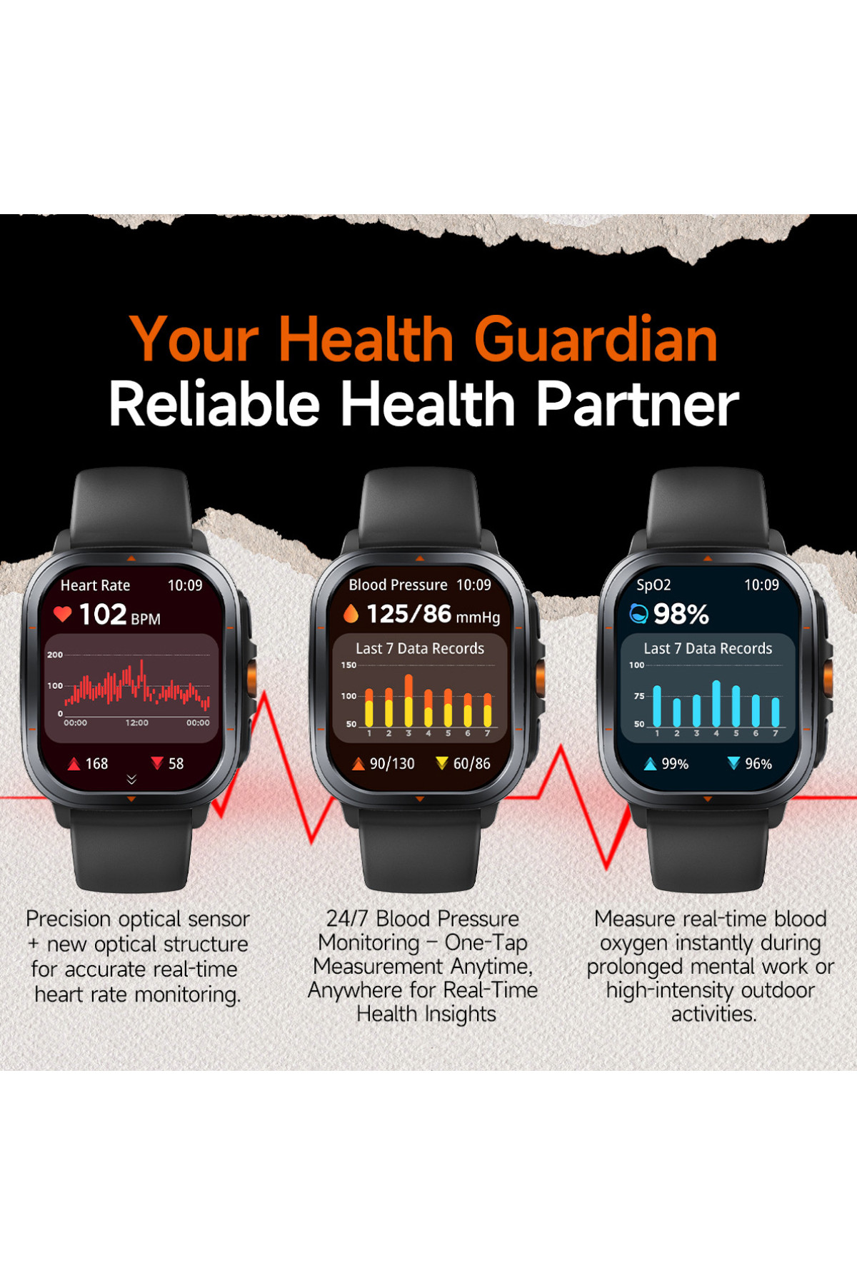 Смарт годинник  Smart Bavaro Nano Rubber, 2 ремінці