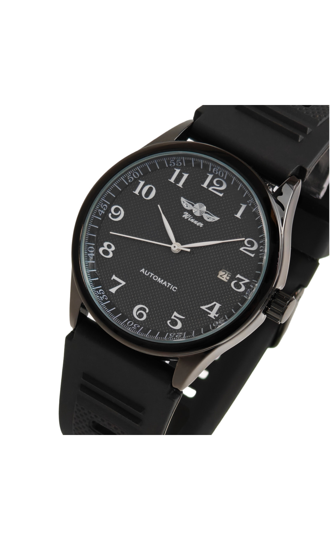 Чоловічий годинник  Winner Handsome Elastic Black, 2 ремінці