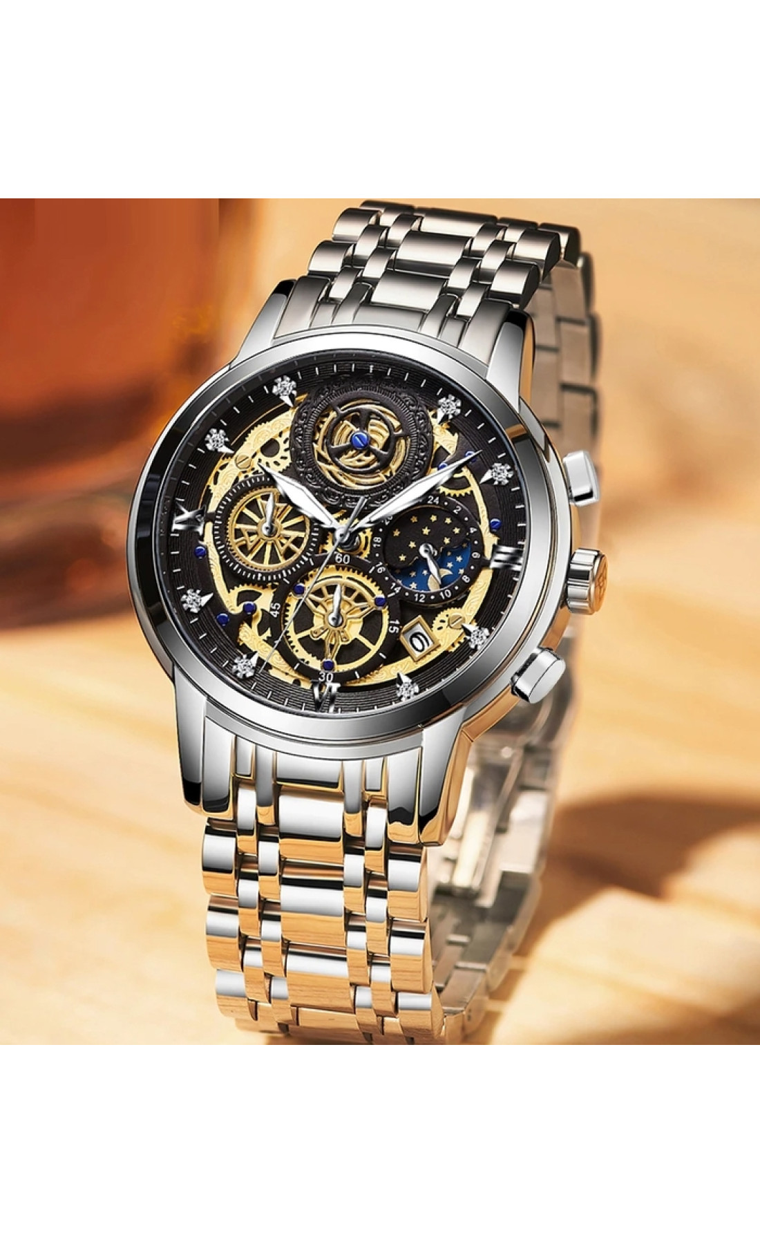 Чоловічий годинник  WishDoIt Baks Fantastic, 2 ремінці