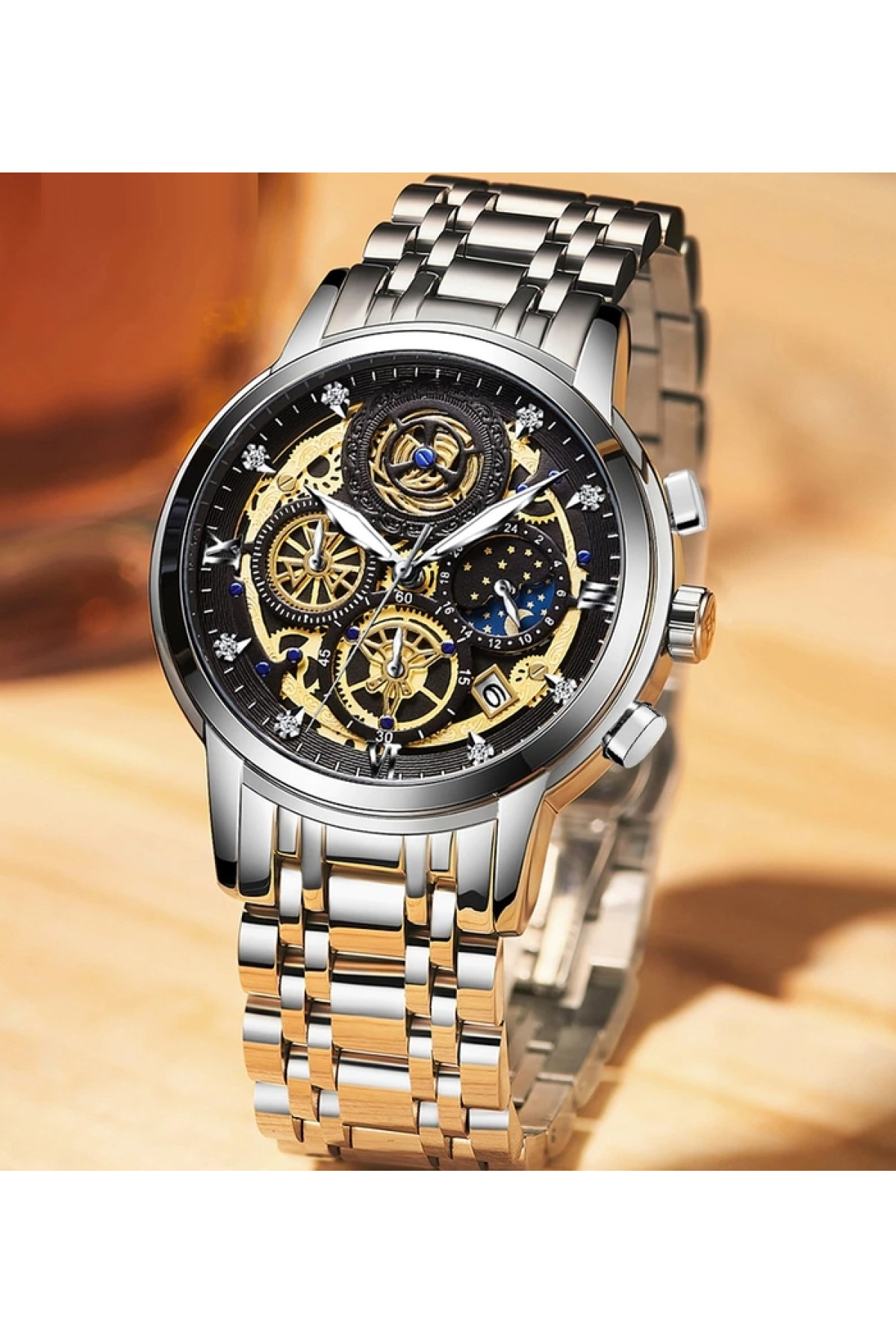 Чоловічий годинник  WishDoIt Baks Fantastic, 2 ремінці