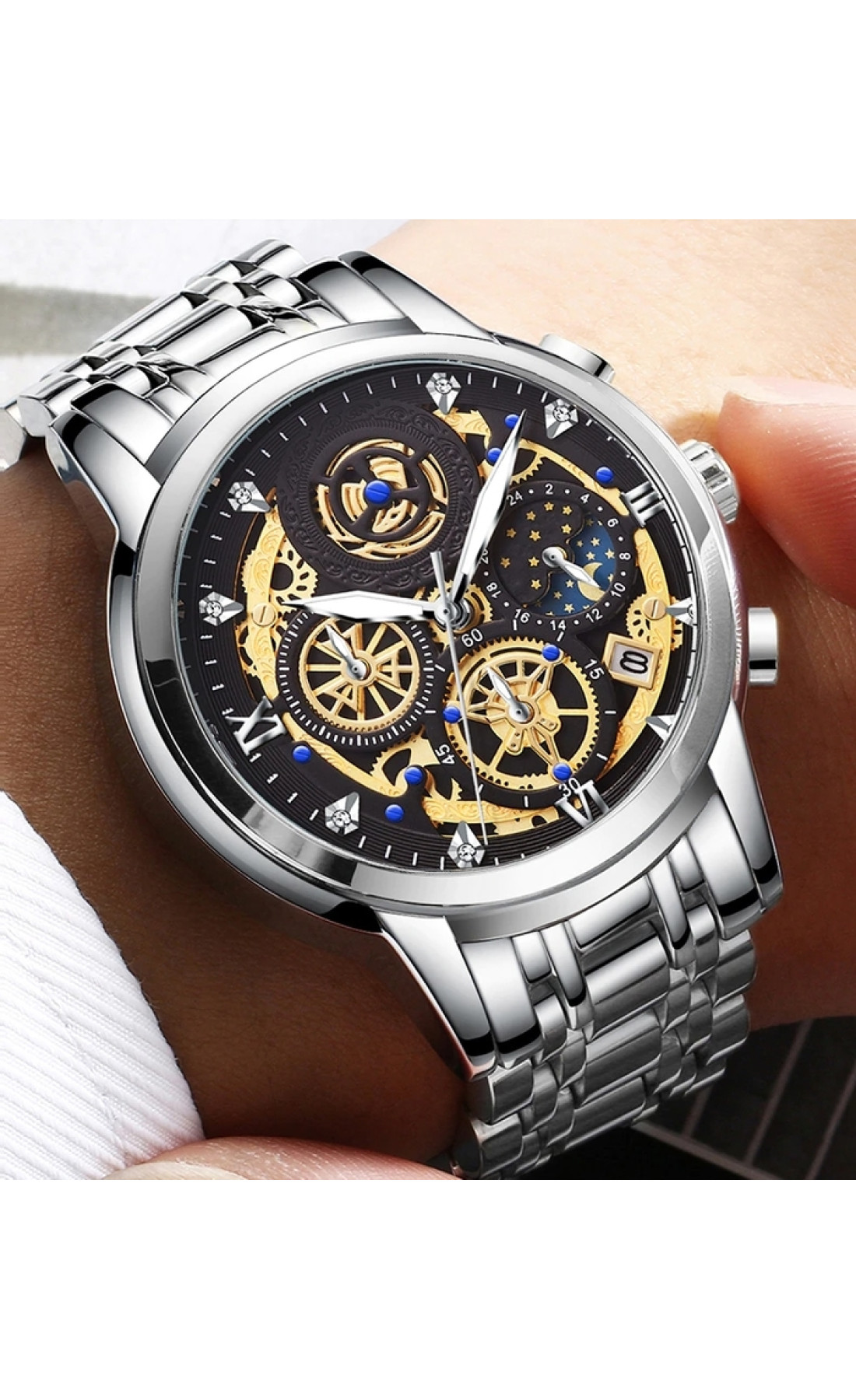 Чоловічий годинник  WishDoIt Baks Fantastic, 2 ремінці