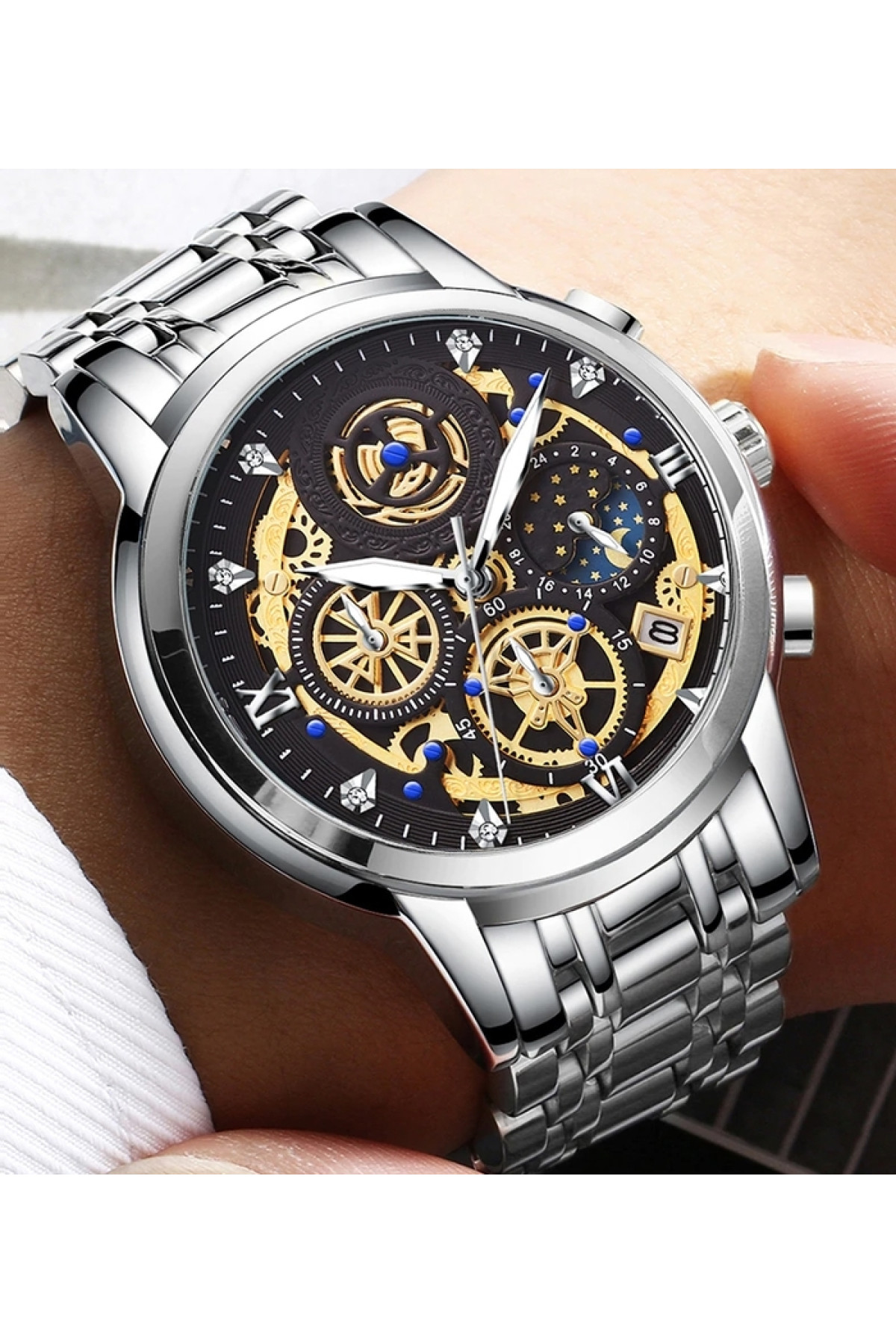 Чоловічий годинник  WishDoIt Baks Fantastic, 2 ремінці