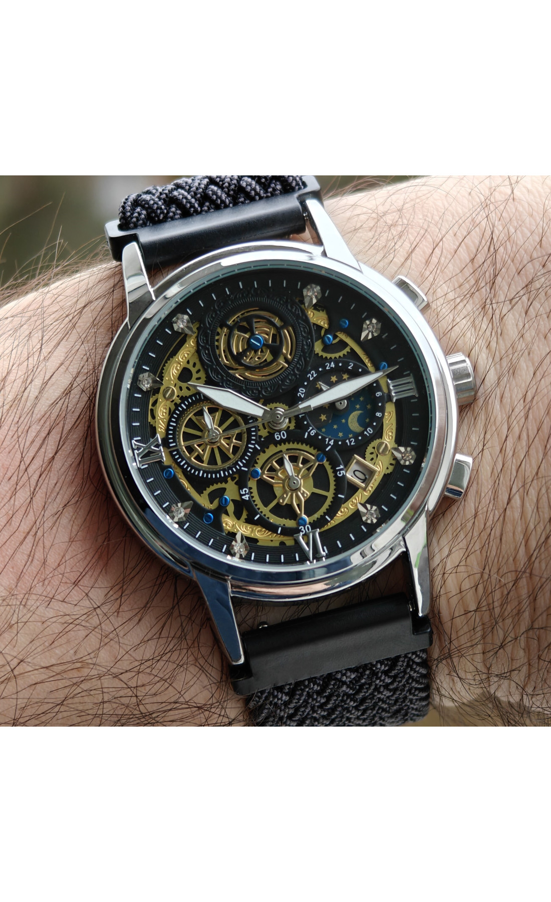 Чоловічий годинник  WishDoIt Baks Fantastic, 2 ремінці