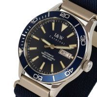 Чоловічий годинник  Carnival BlueMarine Nylon Strap 10 Bar, 2 ремінці