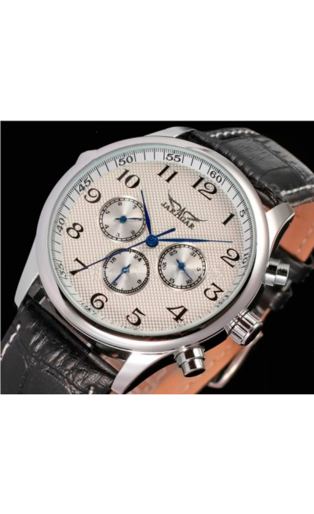 Чоловічий годинник  Jaragar Elite White Rubber, 2 ремінці