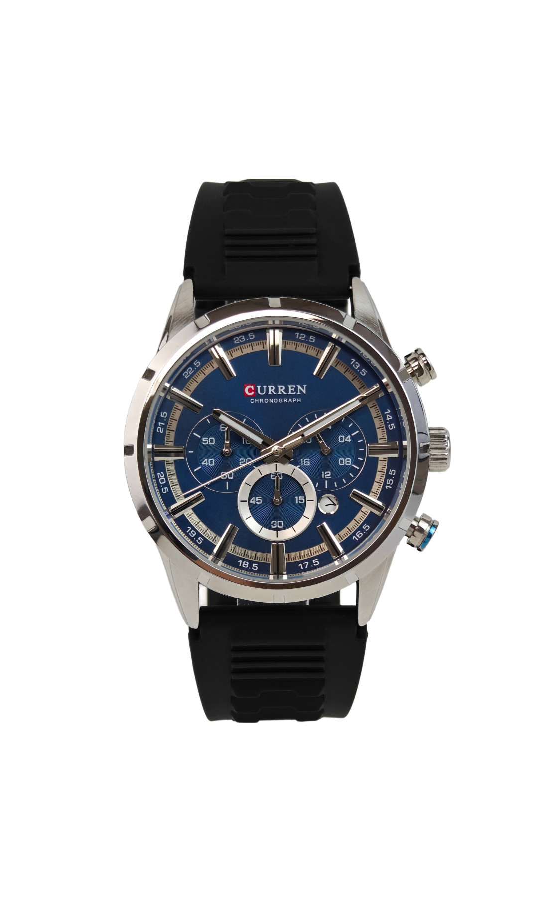 Чоловічий годинник  Curren Flag Rubber Strap, 2 ремінці