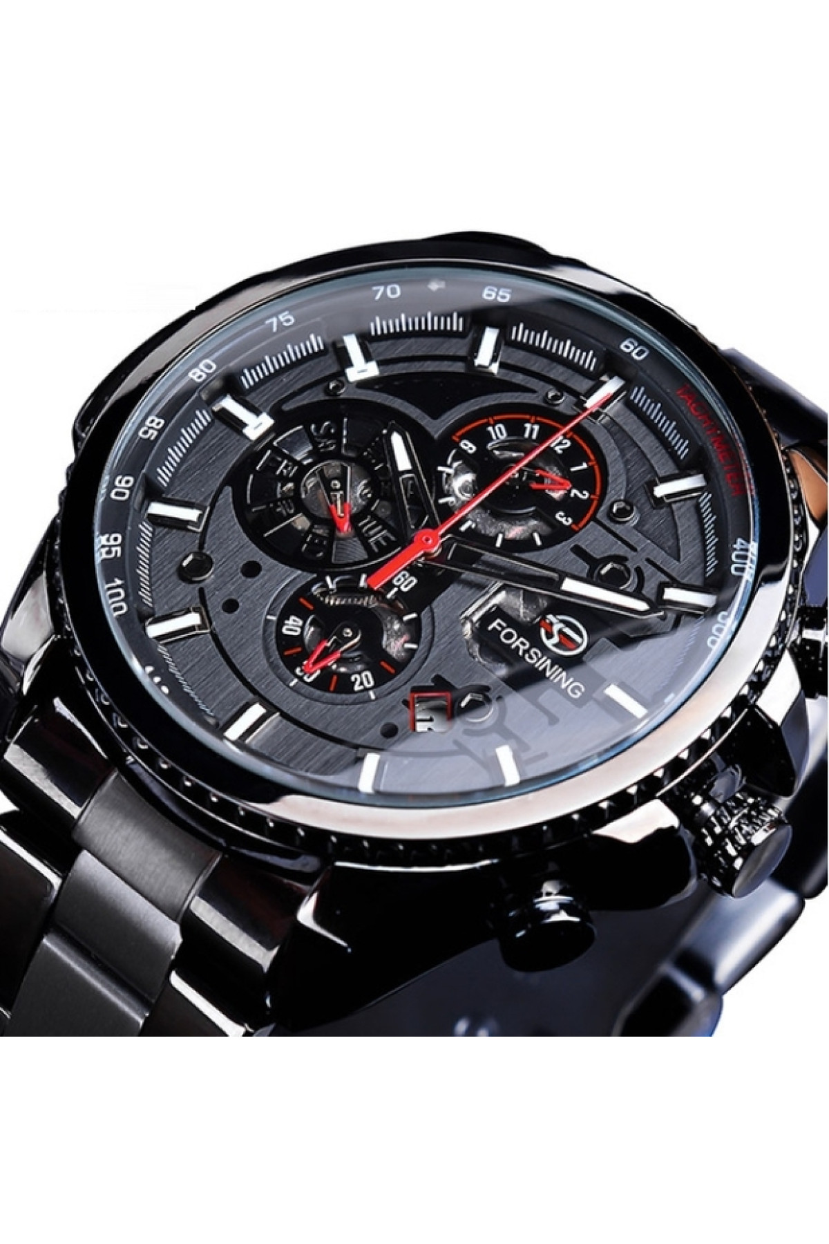 Чоловічий годинник  Forsining Finance Wine Red, 2 ремінці