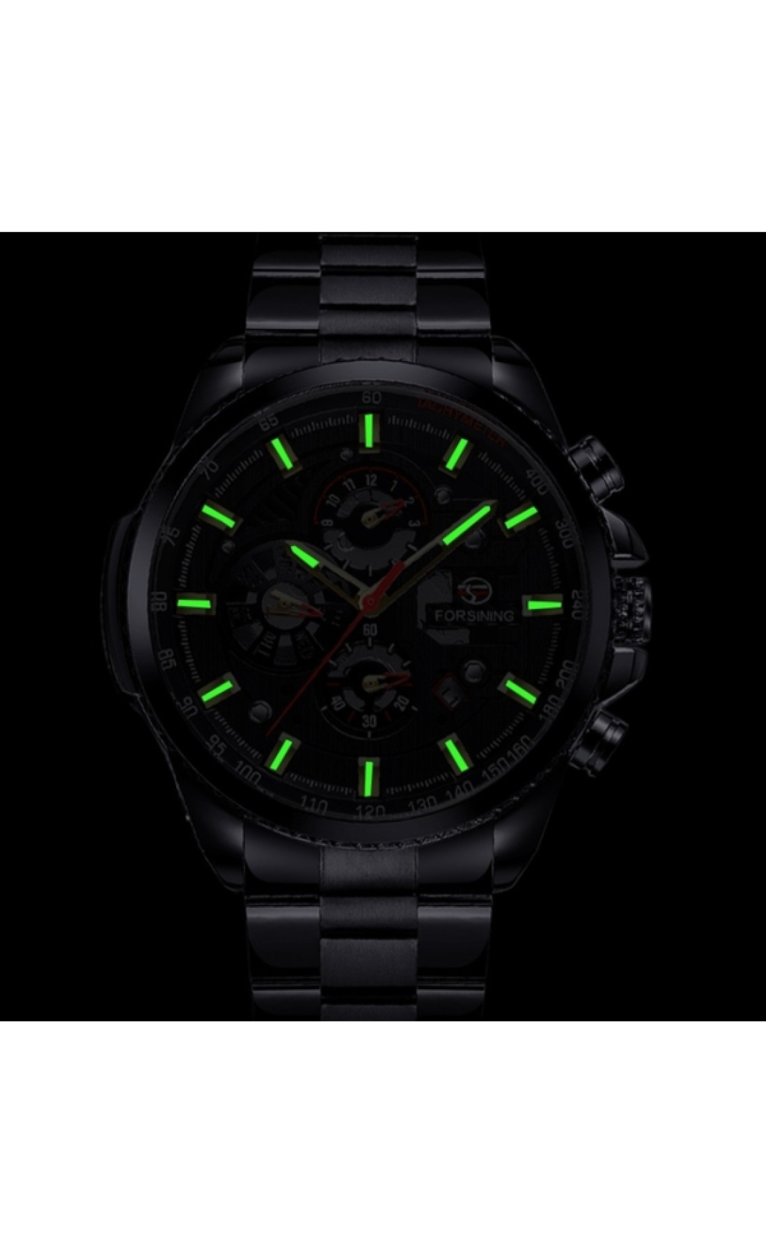 Чоловічий годинник  Forsining Finance Wine Red, 2 ремінці