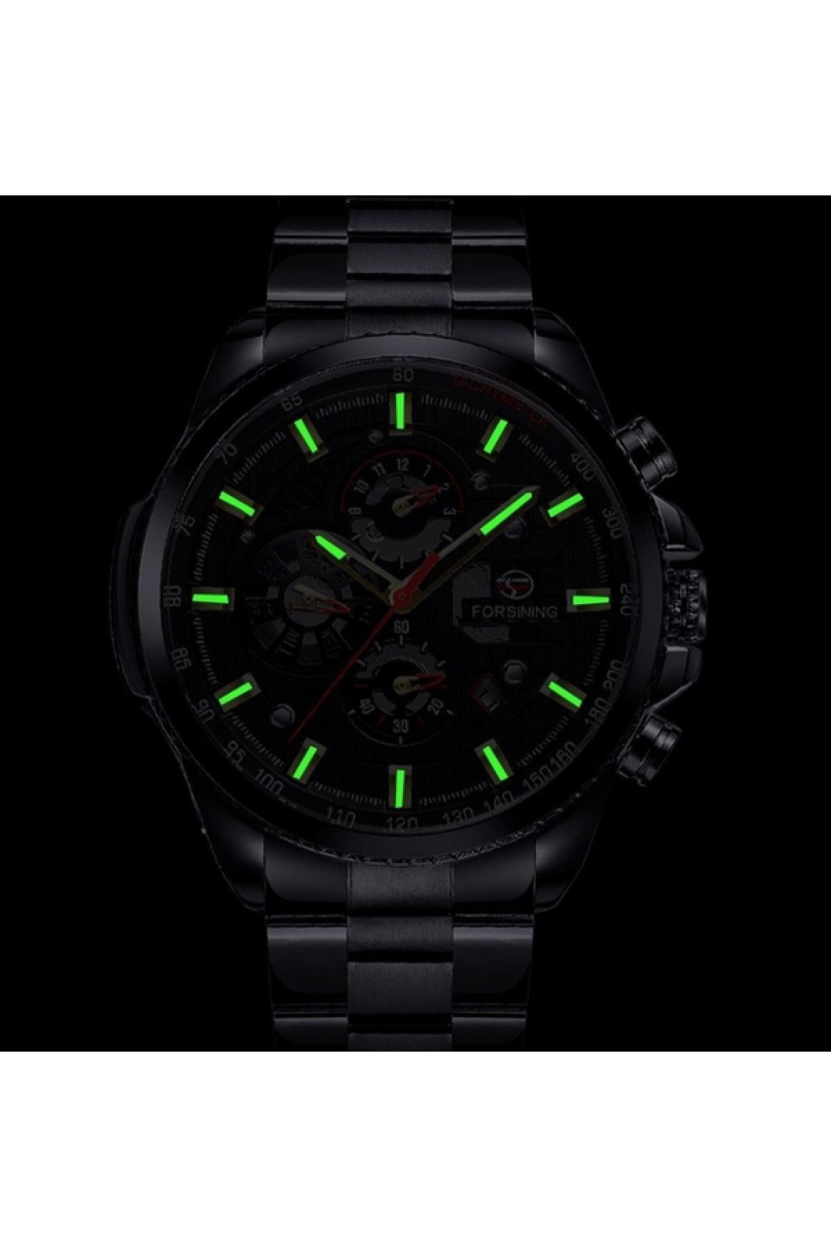 Чоловічий годинник  Forsining Finance Wine Red, 2 ремінці