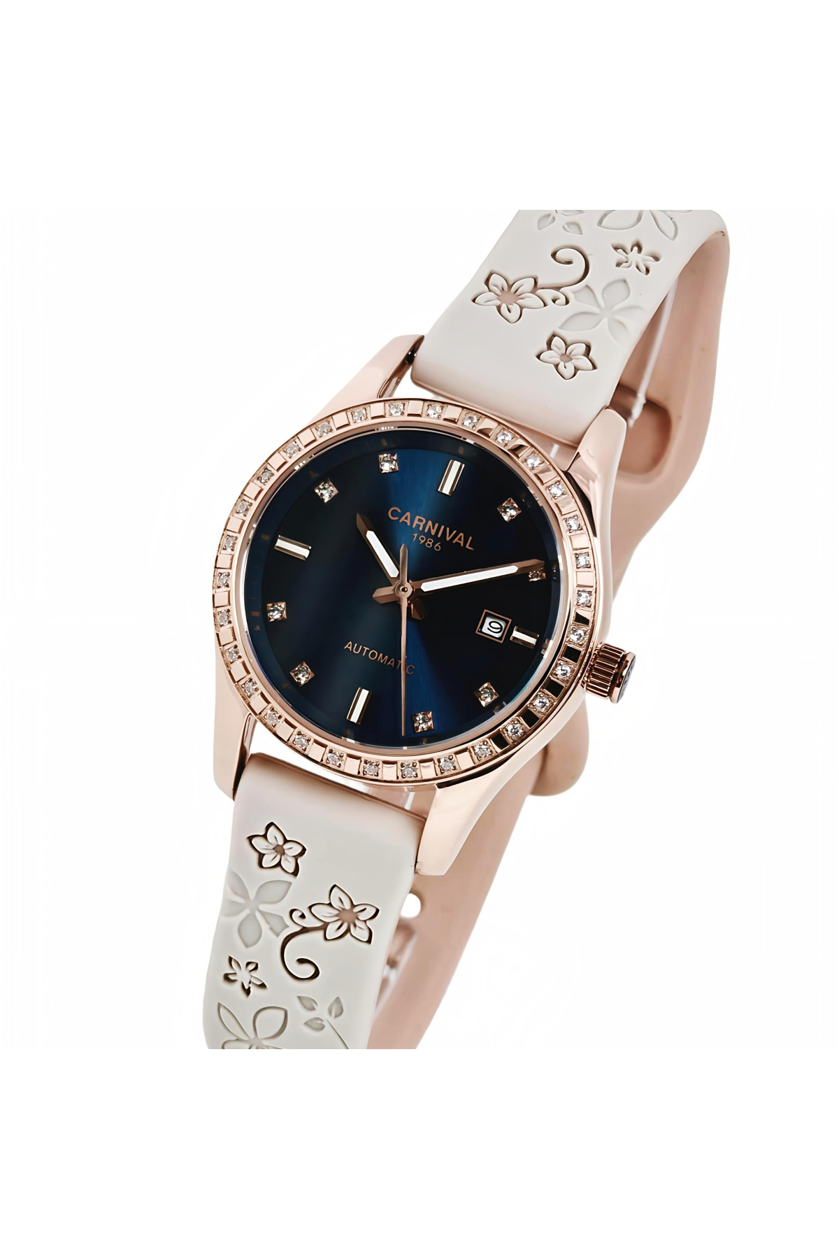 Жіночий годинник  Carnival Maldives Beige Flower, 2 ремінці